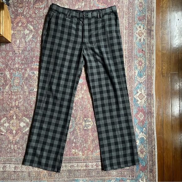 Ben Sherman Black and Gray Checkered Pants Men’s size 36 - Picture 1 of 11